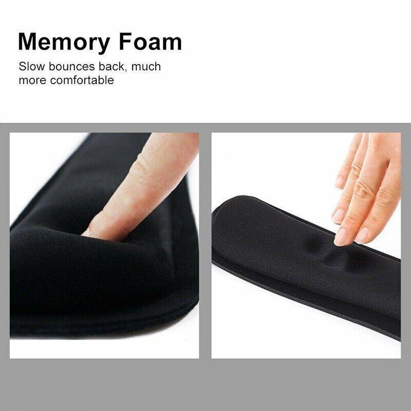Keyboard Wrist Rest Pad and Mouse Gel Wrist Rest Support Cushion w/ Memory Foam