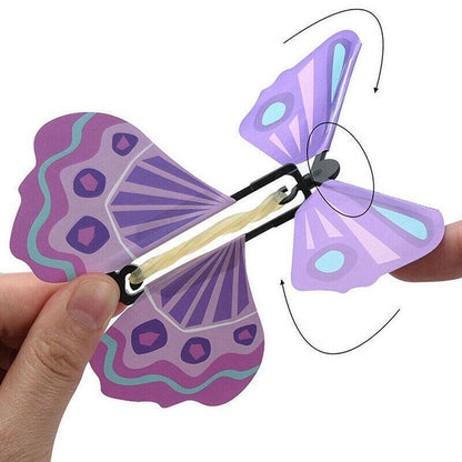 10/20/30/50/100x Magic Wind Up Flying Butterfly Surprise Birthday Greeting Gifts