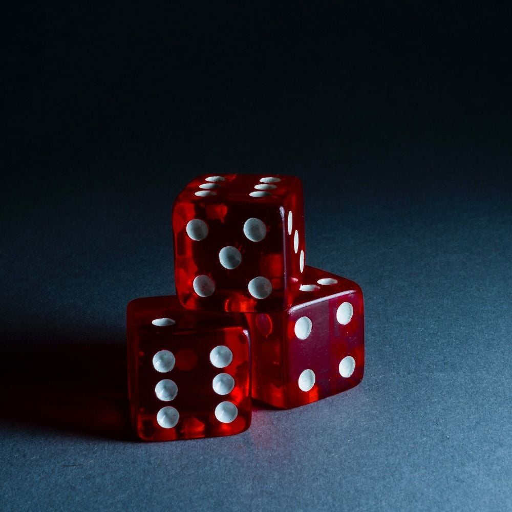 10Pcs Acrylic Red Dice 19mm 6 Sided Dice Table Games Casino Dice  Party