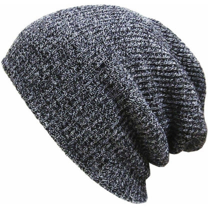 Mens Womens Knitted Crochet Woolly Winter Slouch Skateboard Beanie Hat Ski Cap