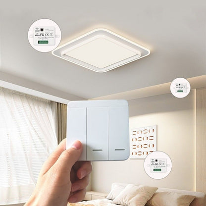 1/2/3 Gang Wireless Remote Control Switch LED Light Switch  Home Automation