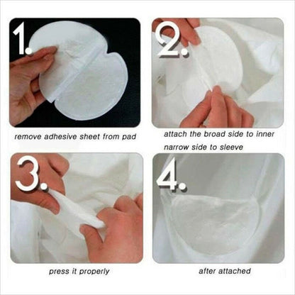 Underarm Armpit Sweat Pads Shield Absorbing Disposable Invisible Protection