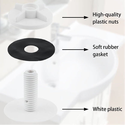 3pcs White Faucet Hole Cover Kitchen Sink Tap  For Tap Holes Plate Stopper Cover