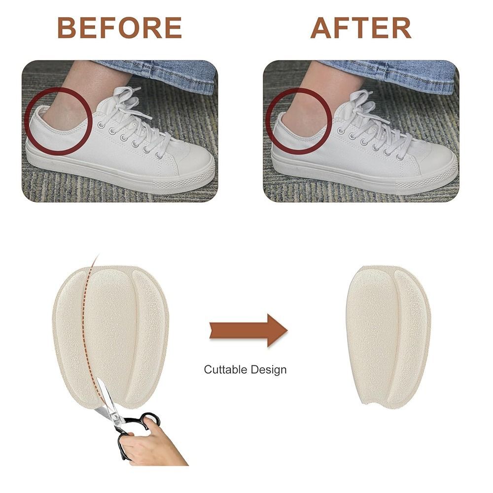 Non Slip Shoe Tongue Pads Size Reducer Shoe Filler Tongue Cushion Insert