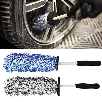 Car Wheel Cleaning Brush Tool Tire Washing Clean Alloy Soft Bristle Cleaner Tool