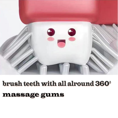 kids U-Shaped Children's Toothbrush Silicone 360°Thorough Clean Teeth Brush 2-12