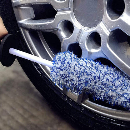 Car Wheel Cleaning Brush Tool Tire Washing Clean Alloy Soft Bristle Cleaner Tool