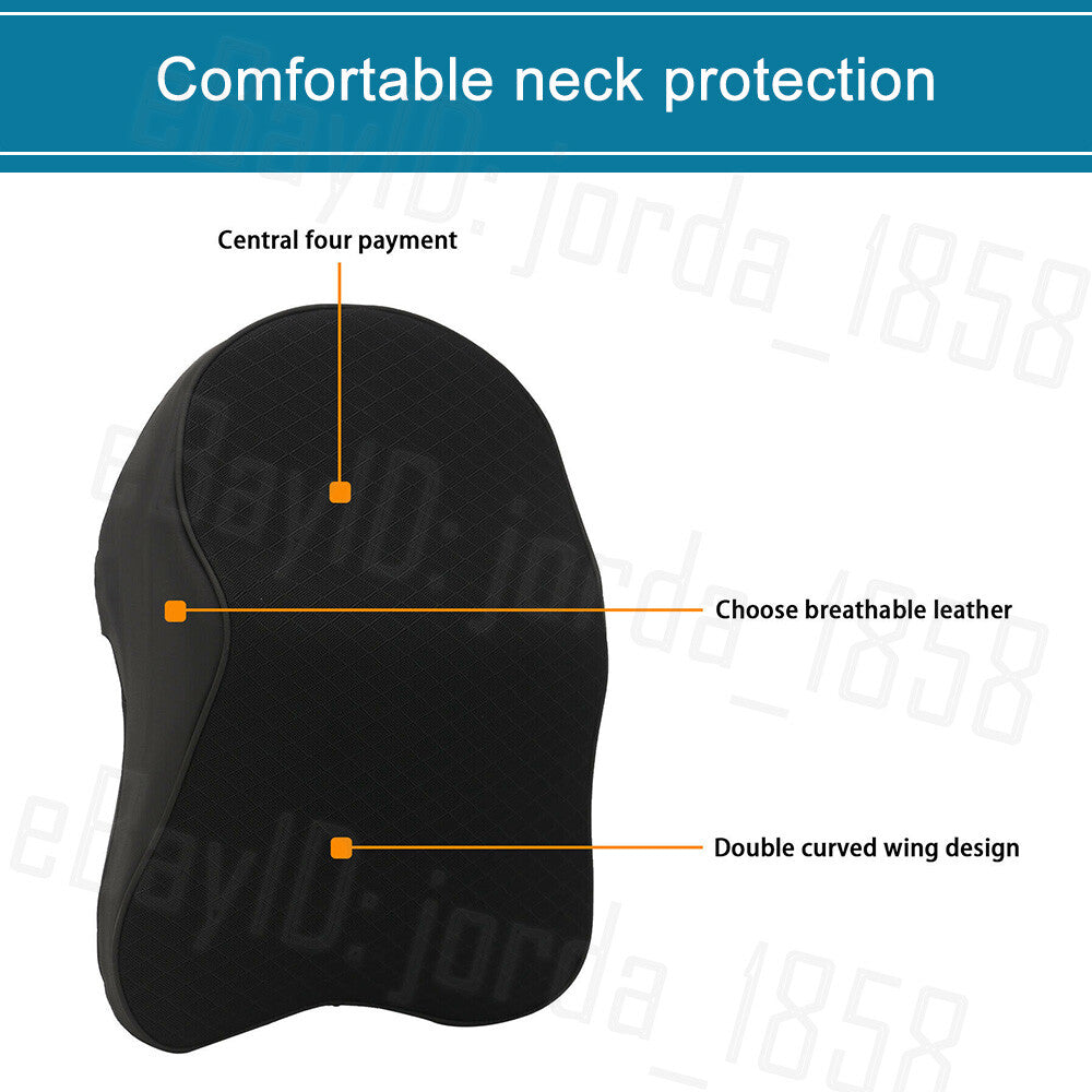 Car Seat Headrest Pad Memory Foam Pillow Head Neck Rest Support Cushion Mat AU