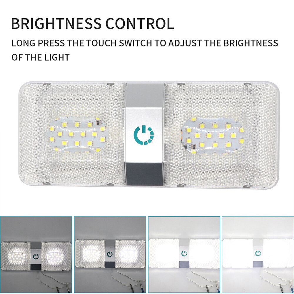 12V RV Interior LED Ceiling Light Boat Camper Caravan Trailer Roof Dome Light AU