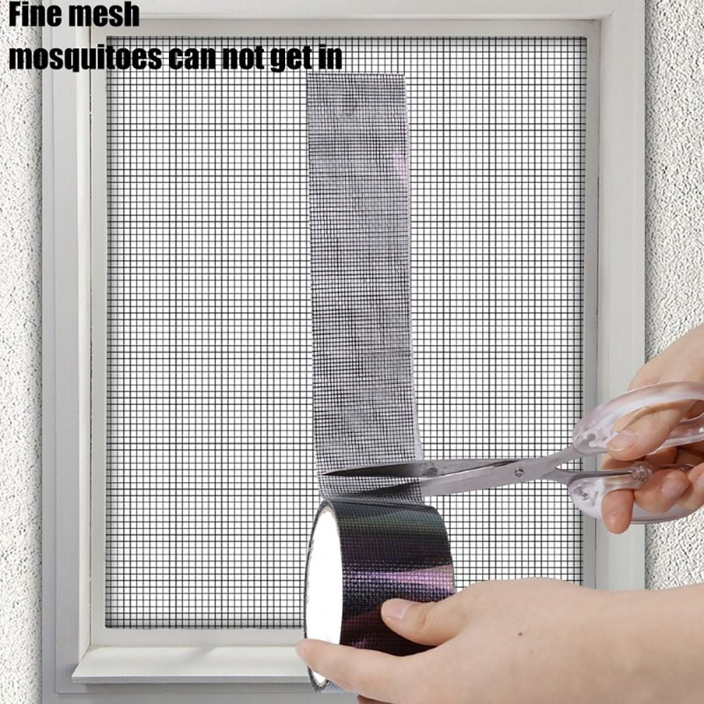 1Roll Fly Window Screen Repair Tape Self-adhesive Mesh Net Repair Tapes