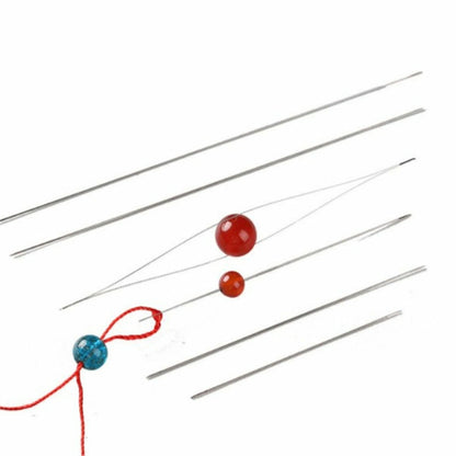Up 12pcs Big Eye Beading Needles Easy Threading Tool Bracelet Jewelry Making DIY