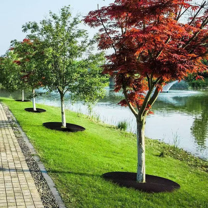 5Pcs Landscaping Mulch Disc, Thick Weed Barrier Cover for Yard Plants