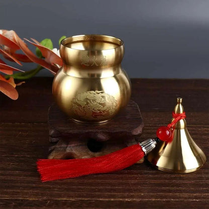 1Pcs Feng Shui Fortune Protection Fire-avoiding Dragon Gourd