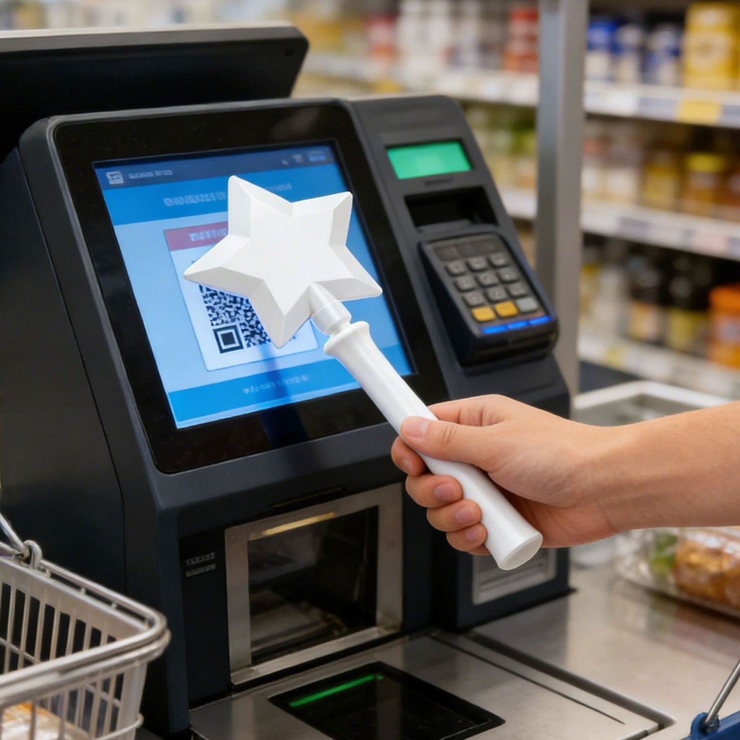 3D Printed Wand Tap to Pay Credit Card Wand Contactless Payment Card Holder