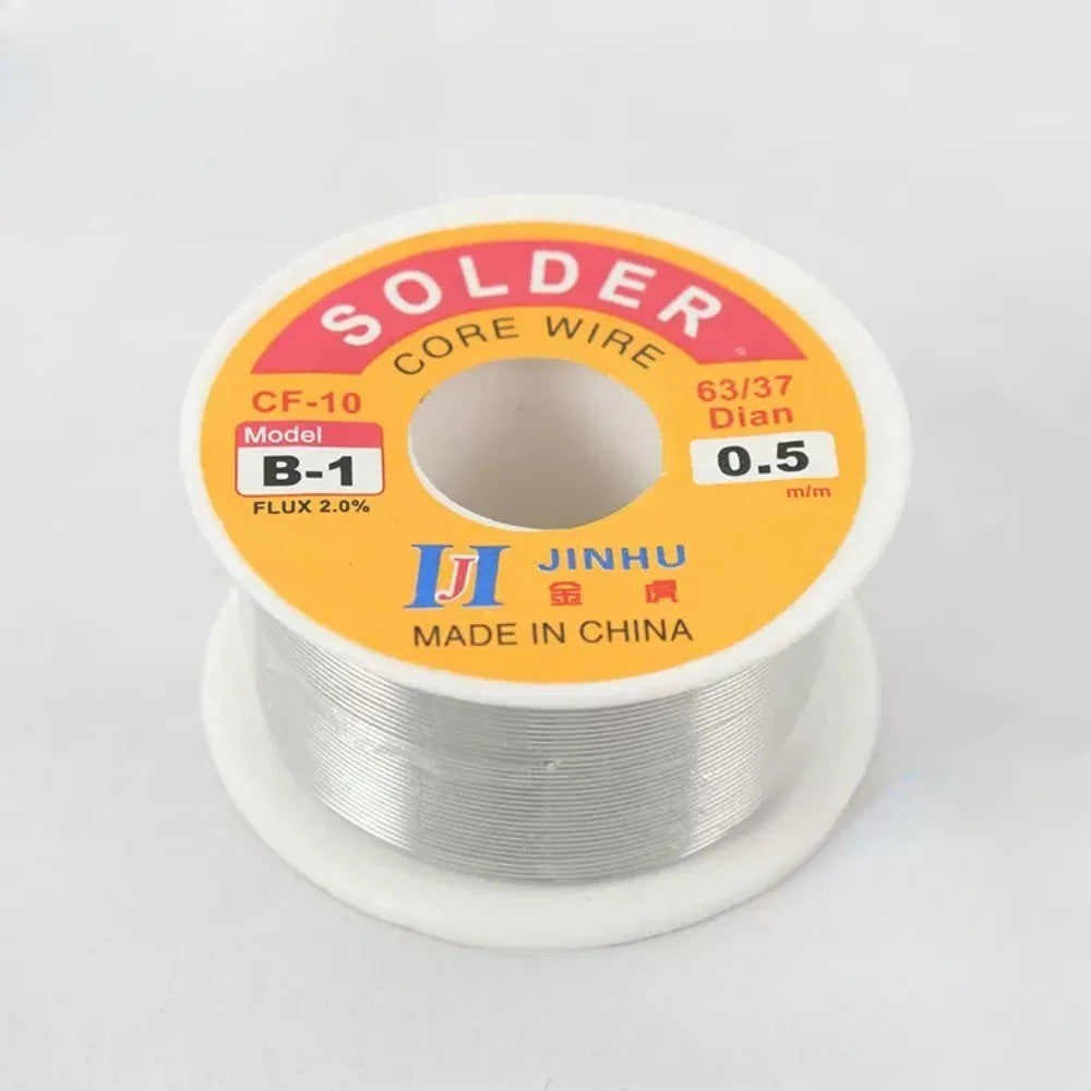 60/40 Tin lead Solder Wire Rosin Core Soldering Kit Tool 2% Flux Reel 0.5mm-2mm