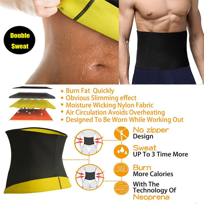 Men's Weight Loss Belly Belt Waist Corset Tummy Slimming Body Shaper Trainer Gym