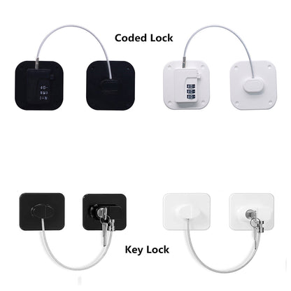 Digital Password With Metal Key or Coded Lock Cabinet Locks Refrigerator Lock