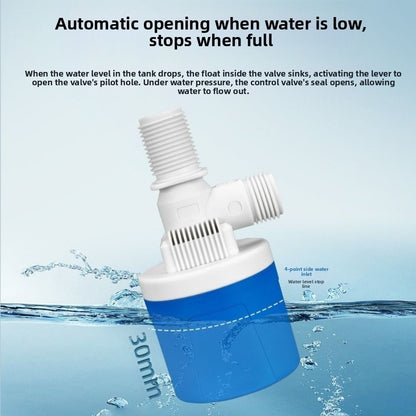 1Pc Automatic Water Float Valve 1/2" Male Thread Tank Valve  Aquariums