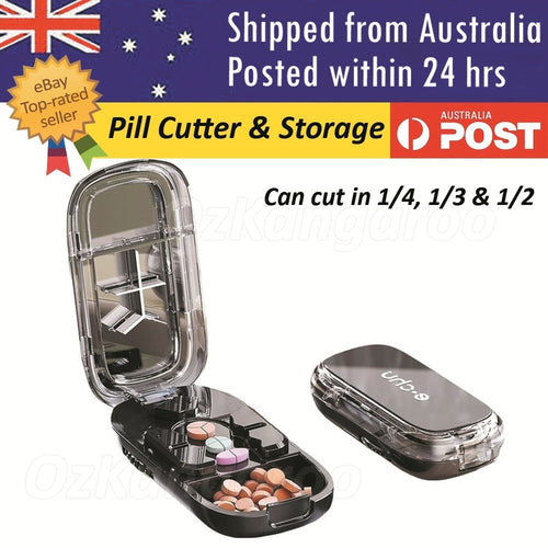 Pill Slicer Cutters Tablet Splitter Portable Pill Divider Medication 2/3/4 Parts