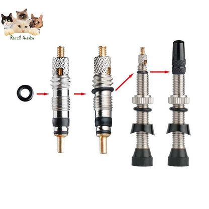 2PCS Bicycle Presta Valve Core Bike Rust-proof Inner Stem Core Repair Kit AU