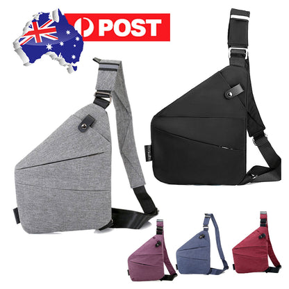 Waterproof Anti-Theft Personal Shoulder Chest Pocket Travel Crossbody Bag Casual