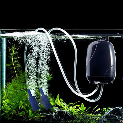 Aquarium Air Pump Quiet Fish Tank Oxygen Aerator Adjustable Airflow Aquarium AU
