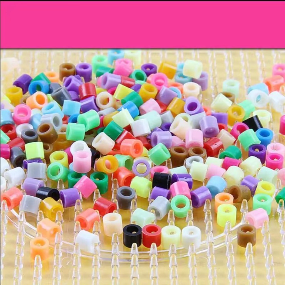 1000pcs 2.6mm Mini Perler Hama Beads 3D Puzzle Beads  Children Learning