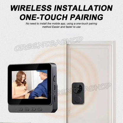 Wireless Video Door Bell WiFi Phone Intercom System with Monitor Doorbell Camera