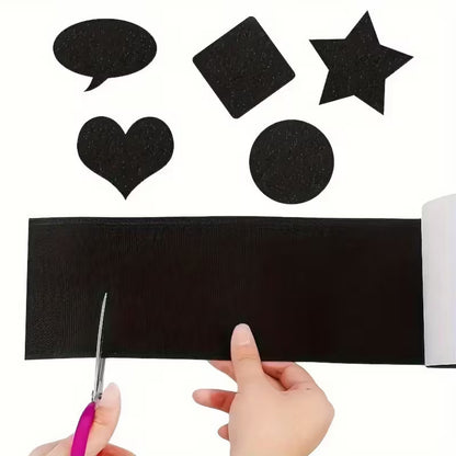Black Heavy Duty Hook And Loop Tape Adhesive,Prevent Use Anti Non Slip AU