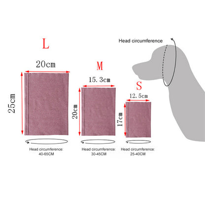 Calming Dog Ears Cover for Noise Reduce Pet Hood Earmuffs for Grooming Bathing