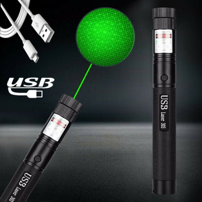 990Miles Rechargeable Green Laser Pointer Pen Astronomy Lazer Star Visible Beam