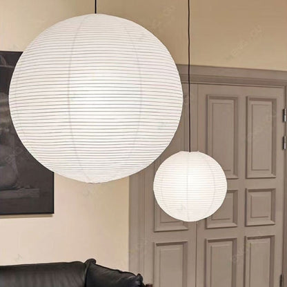Globe Lampshade White Paper Ball Dome Easy Fit Ceiling Lamp Shade LED Light Bulb