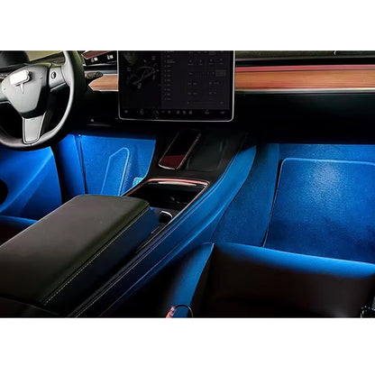 Blue LED Car Foot Light LED Interior Decoration Backlight USB Atmosphere Lamp