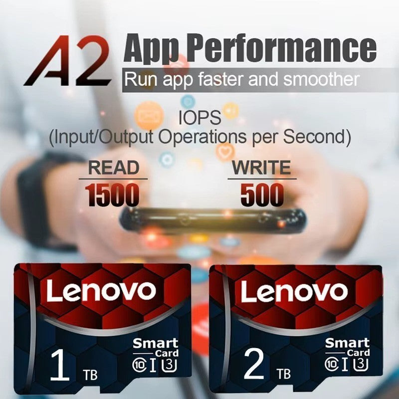 Micro SD Card Class10 V60 TF Memory Card High Speed 128/256/512GB 1TB 2T – Compatible with Lenovo