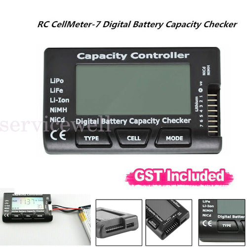 RC CellMeter 7 Digital Battery Capacity Checker Tester For LiPo LiFe Li-ion NiMH