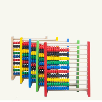 Educational Wooden Abacus Calculation Bead Counting Intelligence Development