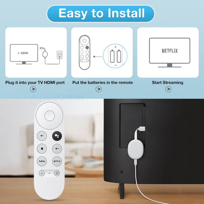 New G9N9N GZRNL For Chromecast 4K Google TV Voice Bluetooth IR Remote Control