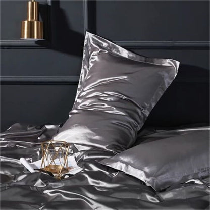 2x Mulberry Silk Standard Pillow Case Slip Protector Genuine 25 Momme Silk Gift