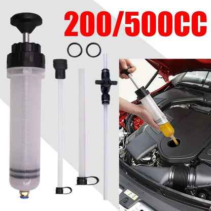 Auto Oil Change Syringe With Hose Manual Fuel Suction & Filler Fluid Oil Change