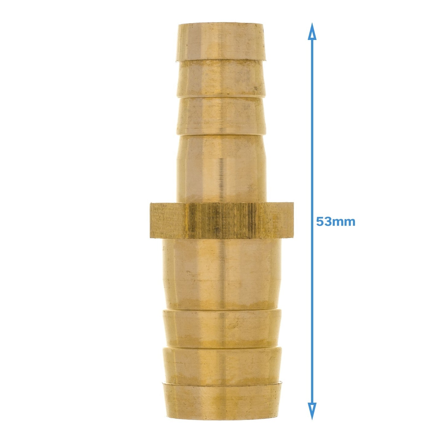 Brass 16mm To 12mm Straight Barb Fitting Hose Valve Air Water Adapter Converter