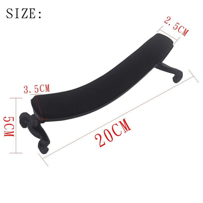 Adjustable Violin Shoulder Rest For Violin 3/4 4/4 & 1/2 &1/8 1/4 Black