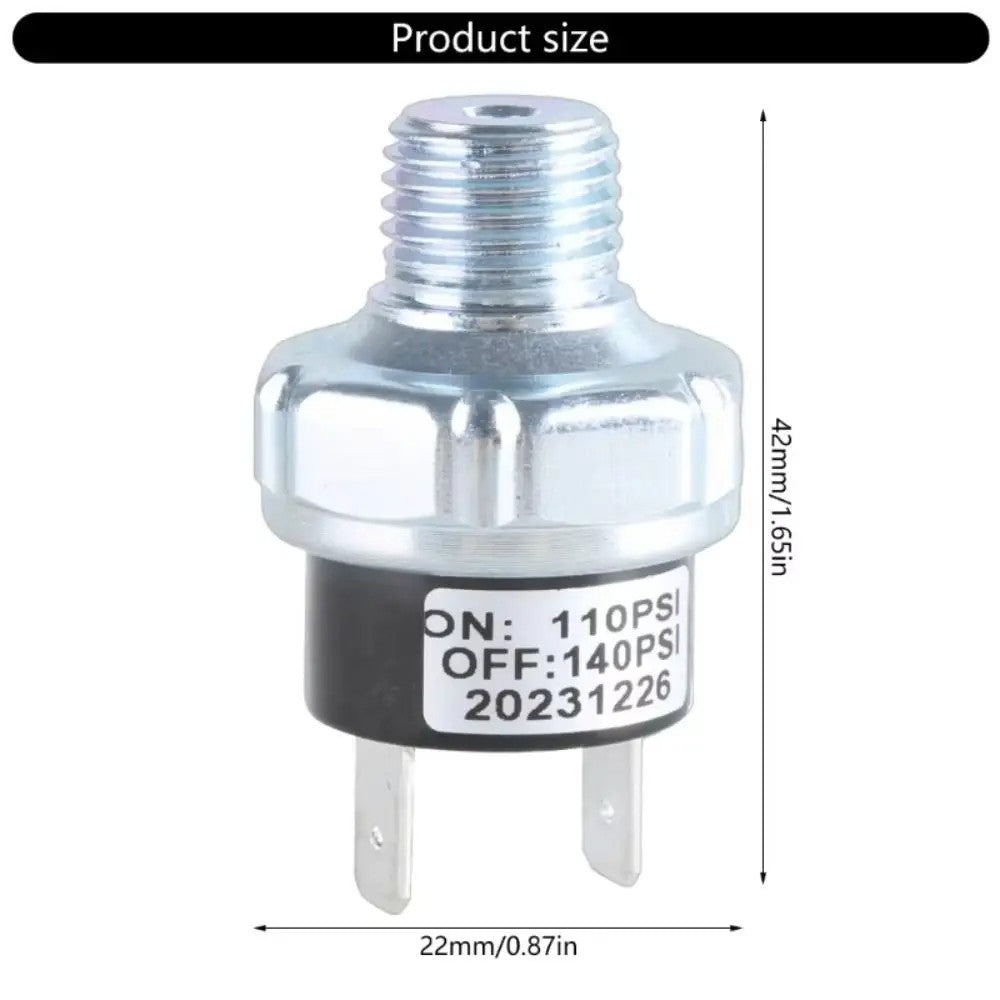 70-100 / 90-120 / 110-140 PSI Air Pressure Switch 1/4" NPT 12V 24V Compressor