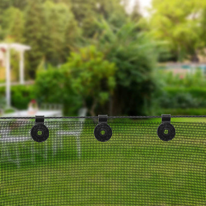 UP 100X Shade Cloth Plastic Clips Round Plastic Black Clips for Sun Shade Net AU