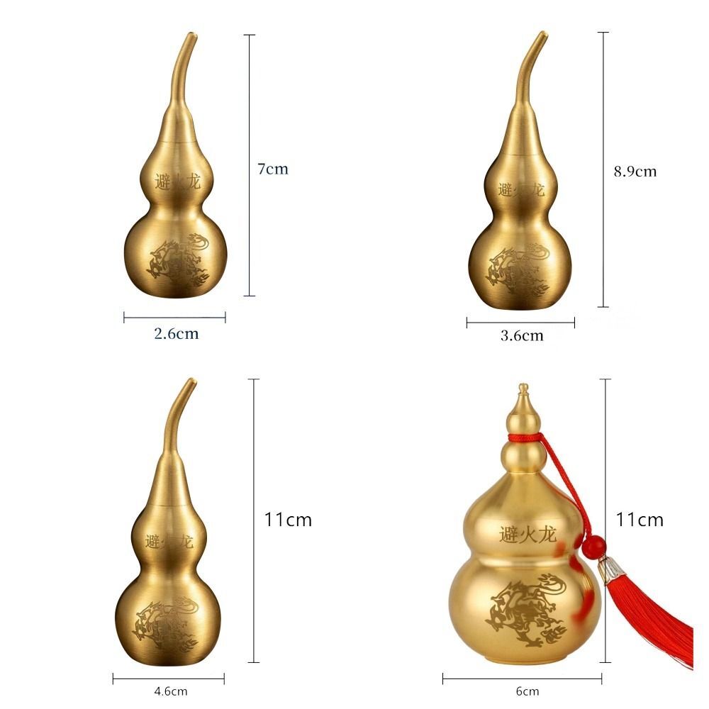 1Pcs Feng Shui Fortune Protection Fire-avoiding Dragon Gourd