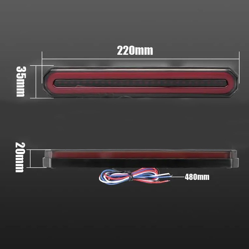 2 x 3in1 LED Tail Light Sequential Turn Signal Stop DRL 12-24V Ute Trailer Truck