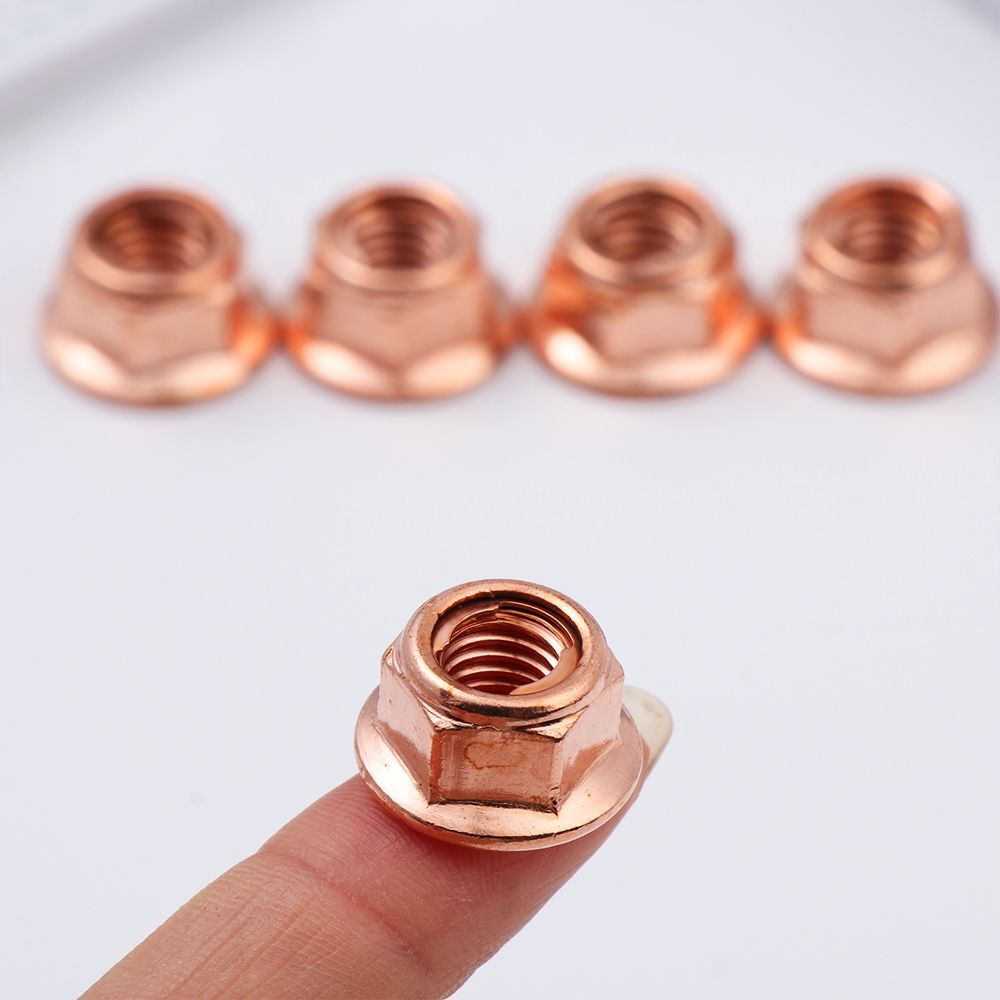 High Quality Tool Flashed Exhaust Copper M8 Nut 8mm Nuts High Temperature Nuts