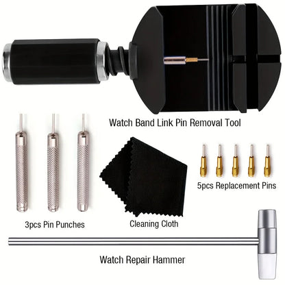 Watch Link Removal Tool Kit Watch Band Tool Strap Chain Pin Remover Repair Tool