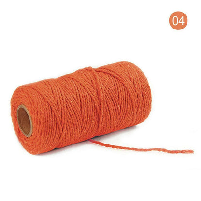 91.5M Yards Cotton Yarn Macrame Rope Twisted Soft Cotton Twine String Cord