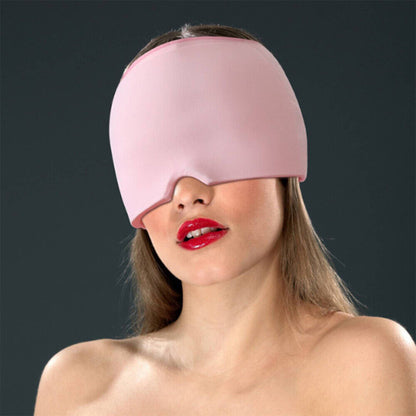 Migraine Relief Ice Head Wrap Headache Hat Cold Therapy Cap Eye Mask Reuseable