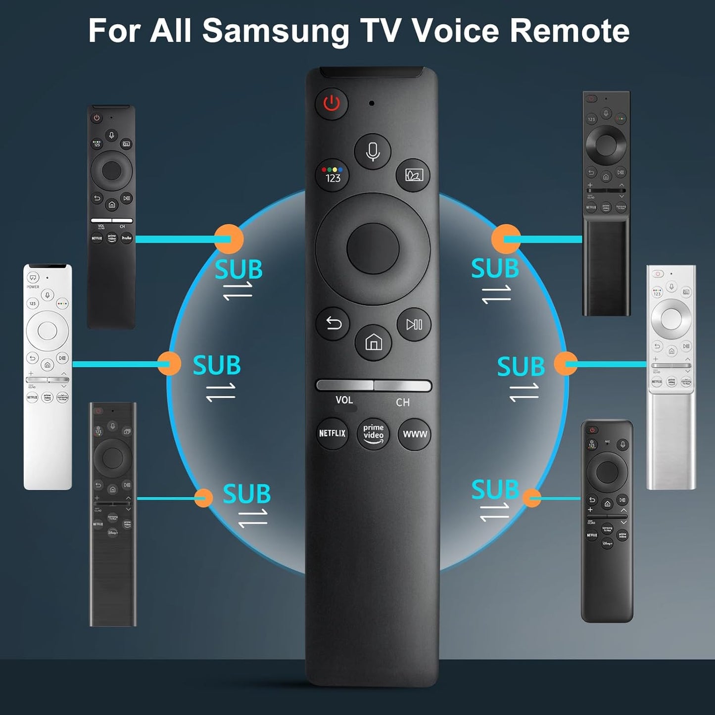 Universal Voice Remote Control For All Samsung Smart TV With Voice Function